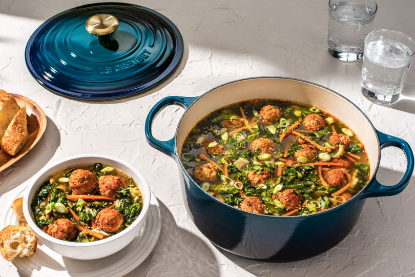 Sesame Ginger Meatball Soup