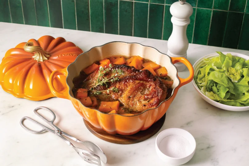 Spiced Apple Cider Braised Pork and Squash