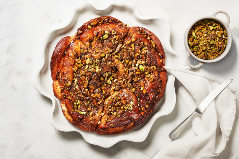 Pistachio Apricot Sticky Buns
