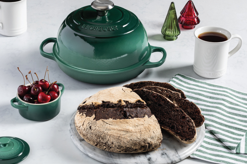 No-Knead Chocolate Cherry Bread
