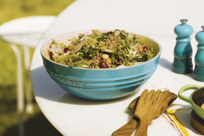 Waldorf Salad with Farro and Frisee