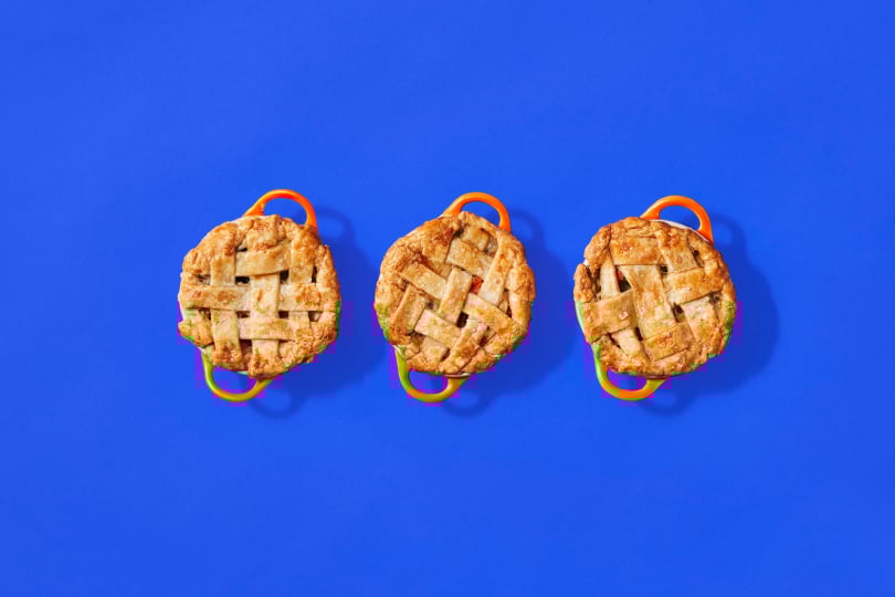 Lattice Topped Mini Chicken Pot Pies