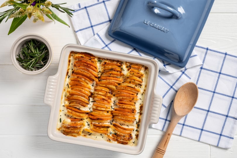 Scalloped Yukon and Sweet Potato Casserole