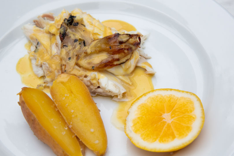Grilled Fish and Garlic Sauce