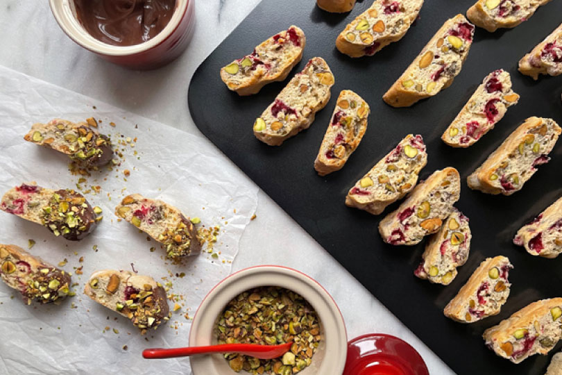 Cranberry Pistachio Biscotti