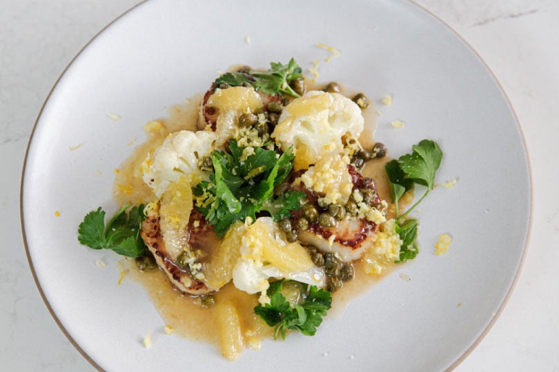 Scallop Grenobloise