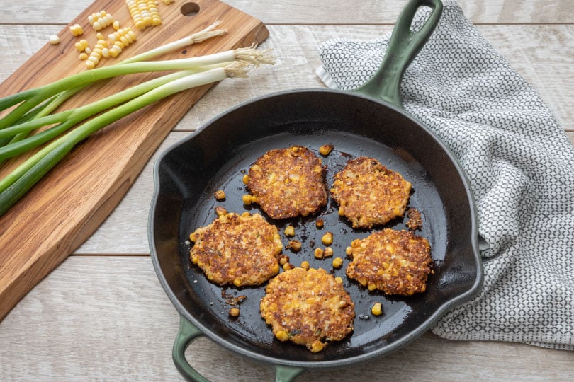 Crab and Corn Fritters with Red Pepper Aioli