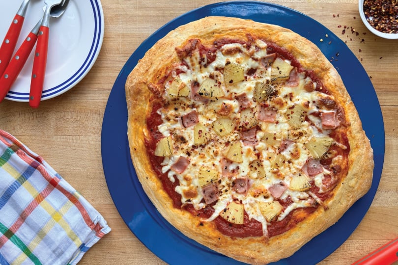 Ham and Pineapple Hawaiian Pizza