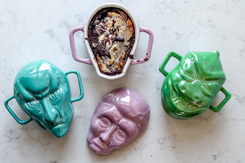 Galaxy Swirl Marble Cakes